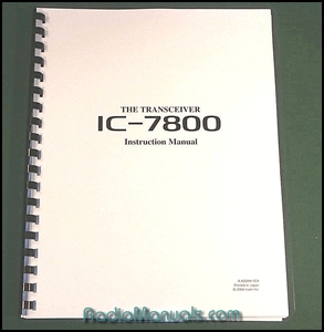 Icom IC-7800 Instruction Manual